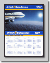 Pocket Calendar 1987